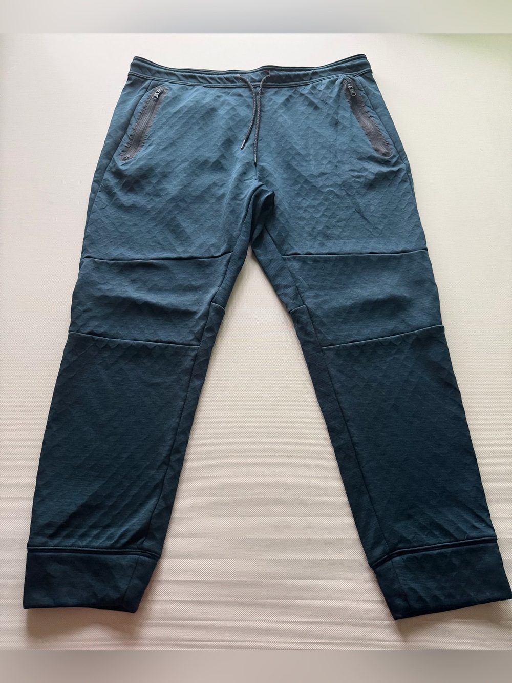 American Eagle Outfitters Men's Quilted Teal Joggers